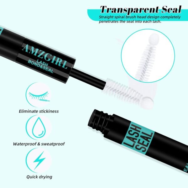 61tdUKQwWsL._SL1500_.jpg Lash Bond and Seal,Lash Glue for Eyelash Extensions,Eyelashes Clusters Lash Bond and Seal Waterproof 10ml,2 in 1 Eyelash Bond and Seal Long Lasting,Bond and Seal Lash Extensions Strong Hold