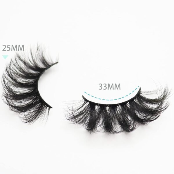 61txw7jNj7L._SL1500_.jpg DAODER False Eyelashes 25mm Lashes Wispy Long 8D Mink Lashes Dramatic Volume Fluffy Eye Lashes Pack for Women 7Pairs Soft Reusable Fake Eyelashes