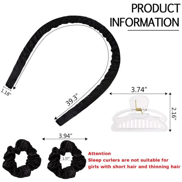 61uFoLol6XL._SL1500_.jpg CORATED No Heat Curlers, Heatless Curls for Long Hair, Heatless Curling Rod Headband You Can Sleep In, Silk DIY Hair Styling Tools Kit