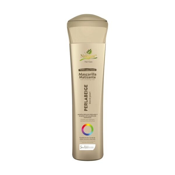 naissant Perla Beige Hair Purple Toning Mask | Eliminates Brassiness | Neutralizes Yellow & Orange Tones | Paraben, Ammonia & Sulfate Free | Pro-Vitamin B5, Olive Oil & Honey (Perla Beige) 10.1 Fl Oz