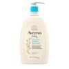 Aveeno Baby Daily Moisture Gentle Bath Wash & Shampoo with Natural Oat Extract, Hypoallergenic, Tear-Free & Paraben-Free Formula For Sensitive Hair & Skin, Lightly Scented, 33 fl. oz