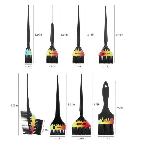 61udZHtSZwL._SL1500_.jpg Hair Coloring Brush Set, Color Brush Tool kit -for Hair Styling Salon Home DIY Barber