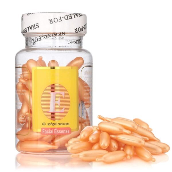 61urh-aHVzL._SL1500_.jpg Face Care Oil 60 Soft Gel Capsules, Vitamin E Oil Softgel Face Capsules Anti Ageing,glow skin for skin glow facial.(Pack of 1)