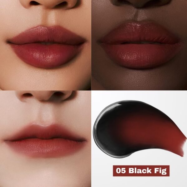 61uw1tnjWoL._SL1080_.jpg MILKTOUCH Black Peel Off Lip Tattoo – Long-Lasting Matte Lip, Waterproof & Transfer-Proof, Highly Pigmented, Stay-On-All-Day Lip Tint Stain (4.5g) #05 Black Fig