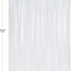 AmazerBath Plastic Shower Curtain Clear Premium PEVA, Clear Shower Curtain Heavy Duty 8G, Weighted Shower Curtains for Bathroom Accessories with 3 Big Stones and 12 Rustproof Grommets, 72x72 Inches