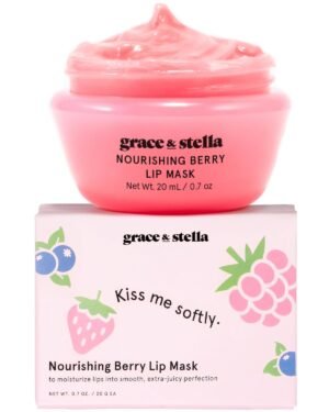 61v1T11Fc1L._SL1500_.jpg Grace & Stella Award Winning Lip Plumper Nourishing Berry Lip Mask - Lip Balm Hydrating - Lip Moisturizer For Very Dry Lips - Overnight Lip Mask & Lip Treatment & Lip Sleeping Mask - Vegan