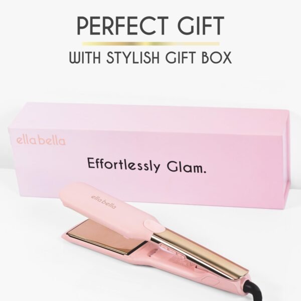 61v41zpaOL._AC_SL1500_.jpg ELLA BELLA® Titanium Flat Iron Hair Straightener (with Infrared) • Professional Straightening Iron • Digital Display to Accurately Control Temperature • As Featured in Good Housekeeping