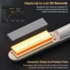 61vO1swt0TL._AC_SL1001_.jpg Cordless Hair Straightener and Curler 2 in 1 Ceramic Flat Iron Mini Wireless Portable Travel Hot Tools Straight Curl for Women Men USB Rechargeable with Pouch (White)