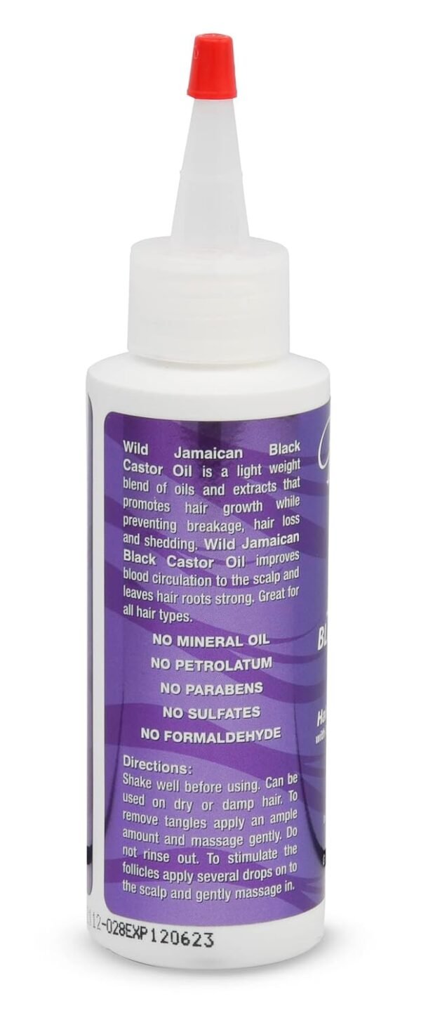 CB Smoothe Wild Jamaican Black Castor Oil - Hair Growth Formula with Biotin, Niacin & Rosemary - Promotes Scalp Circulation & Natural Growth - Lightweight, Non Greasy Formula - 4oz Bottle