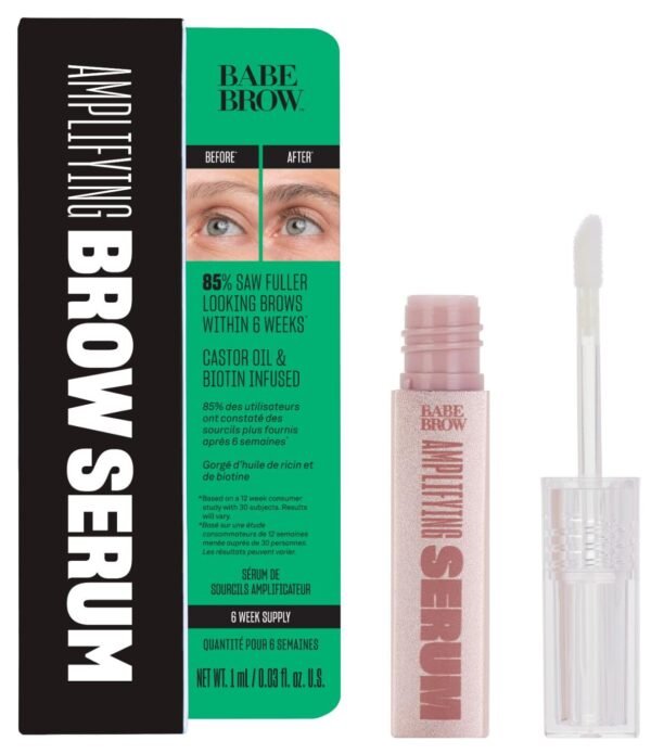 61viUrCmzwL._SL1404_.jpg Babe Original Eyebrow Serum For Thicker Brows - Brow Serum with Castor Oil, Biotin, Repairing Amino Acids