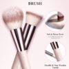 61vo234M2AL._SL1500_.jpg Makeup Brushes with Case, 20PCs Travel Makeup Brush Set, Foundation Concealer Blush Eyeshadow Brush Set Contour Powder Eyebrow Eyelash Brush Kit with Led Light Mirror Holder & 2 Powder Puff-Pink