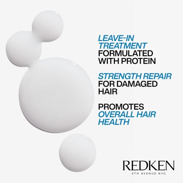 Redken Extreme Anti-Snap Anti-Breakage Leave-In Treatment For Distressed Hair - Fortifies & Helps Reduce Breakage, Infused With Proteins