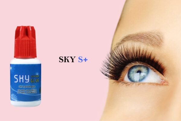 61vwj9dd5pL._SL1500_.jpg 2 Pack Sky Glue S+ Eyelash Extension Glue Professional Use Only - Extra Strong Lash Extensions Adhesive 6-7 Weeks Retention and 1-2s Dry, Long Lasting Semi Permanent Black Glue - 2 Bottles 5 ml Ea