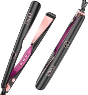 61vzYSycmmL._AC_SL1500_.jpg LANDOT Hair Straightener and Curler 2 in 1 - Twist Straightening Curling Iron Combo - Flat Iron Curling Iron in One for Curl Wave Straighten Hair