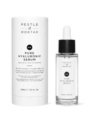 61w8Y3CCA6S._SL1500_.jpg Pestle & Mortar 2% Pure Hyaluronic Acid Serum for Face, with Vitamin B5, Anti-Ageing, Hydrating Facial Moisturizer – Deep Hydration and Fragrance Free 30ml/1 oz