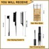 61wFUTtS7cL._SL1500_.jpg 5 Pcs Hair Wax Stick for Flyaways Edge Control Slick - Styling Tools Includes , Finishing , Comb, Gel for Fly Away for Women