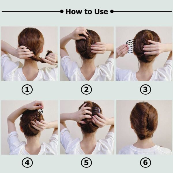 8 Pieces Hair Side Combs, Metal Hair Fork Clip Hair Pins for Buns Hair Updo U-Shape Hair Sticks for Women Hair Styling Tool Accessories