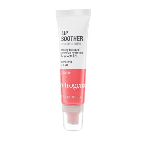 61wQ9xscssL._SL1500_.jpg Neutrogena MoistureShine Lip Soother Gloss with SPF 20 Sun Protection, High Gloss Tinted Lip Moisturizer with Hydrating Glycerin and Soothing Cucumber for Dry Lips, Glaze 60,.35 oz