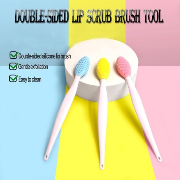 61waq5ZGzIL._AC_SL1500_.jpg Lip Scrub Brush Tool,Double-Sided Silicone Exfoliating Lip Brushes Kits,Gentle Lip Exfoliator Scrubber Brush for Smooth,Soft,Bright,Fuller Healthy Lips (Oval - 6Colors)