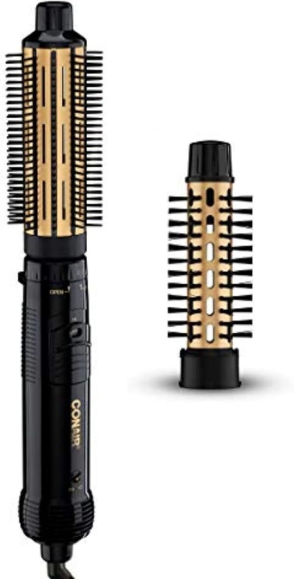 61wpkUvj17L._AC_SL1500_.jpg Conair 2-in-1 Hot Air Curling Combo, Includes 1.5-inch Curl Brush and 1-inch Aluminum Bristle Brush