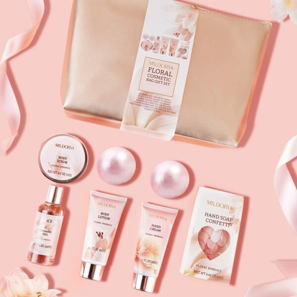 Spa Gift Baskets for Women Mom, Birthday Gifts for Her Wife, - 8 Pcs Relaxing Self Care Gifts Set with Cosmetic Bag & Bubble Bath, Ideal Mothers Day Gifts for Women, Wife, Girlfriend, Mom