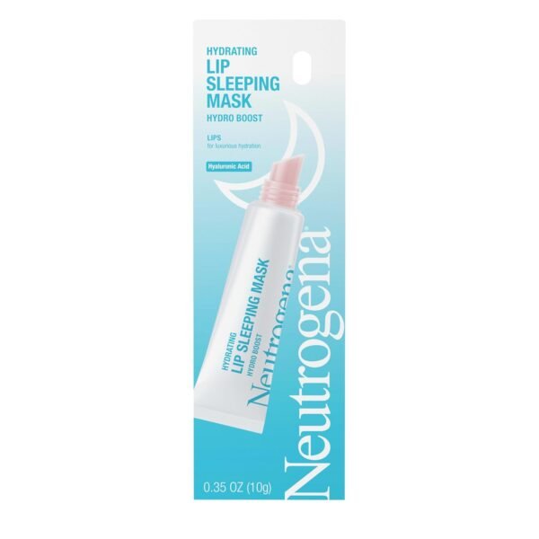 61x0PgphlL._SL1500_.jpg Neutrogena Hydro Boost Hydrating Lip Sleeping Mask with Hyaluronic Acid, Clear Overnight and Daily Moisturizing Treatment for Very Dry Lips, Fragrance Free Squeeze Tube Lip Balm, 0.35 oz
