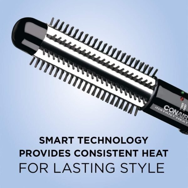 61x9EhIf-6L._AC_SL1000_.jpg Conair Instant Heat Curling Iron Brush, 1 1/4-Inch Barrel - For Use On Short to Medium Length Hair