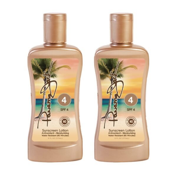 Panama Jack Sunscreen Tanning Lotion - SPF 4, PABA, Paraben, Gluten & Cruelty Free, Antioxidant Moisturizing Formula, 6 FL OZ (Pack of 1)