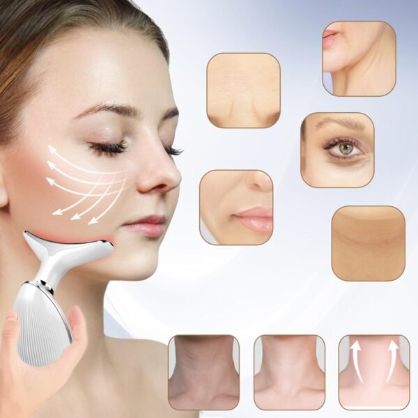 61y-6TzrVlL._AC_SL1500_.jpg Face and Neck Massager Tools, Portable Facial Beauty Device,Facial Massager with 7 Color LED Lights for Skin Care