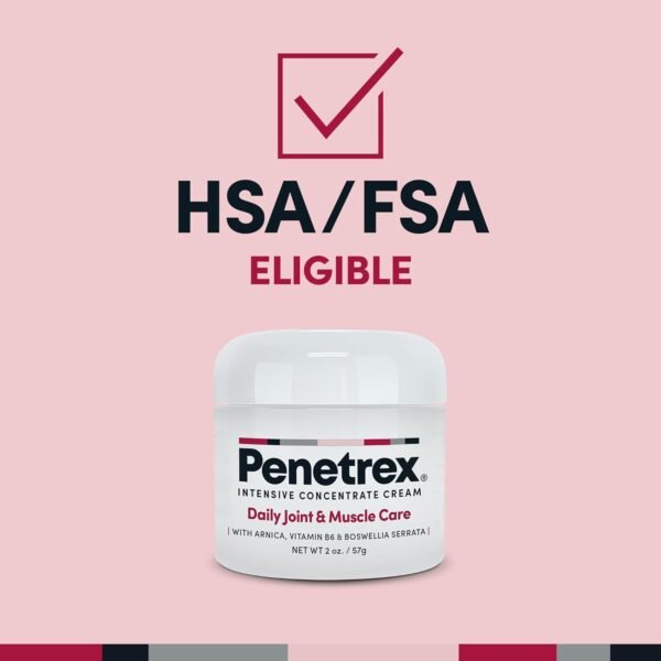 Penetrex Joint & Muscle Therapy - Soothing Muscle Rub for Back, Neck, Hands, Feet - Premium Whole Body Rub with Arnica, Vitamin B6 MSM & Boswellia - Non-Greasy 2oz Cream