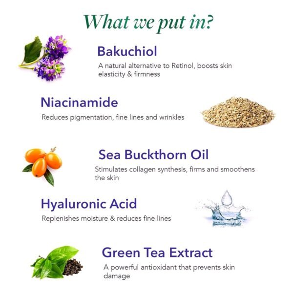 Natural Age Control Day Face Cream for Women & Men| With Bakuchiol (Natural Retinol)| Age Control Face Cream | Reduces Fine Lines & Wrinkles & Gives Sun Protection| Anti-Ageing Cream, 50g