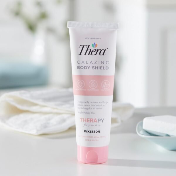 McKesson Thera Calazinc Body Shield Barrier Cream with Calamine and Zinc - Incontinence Skin Protectant Ointment, Diaper Rash, Scented - 4 oz, 1 Count