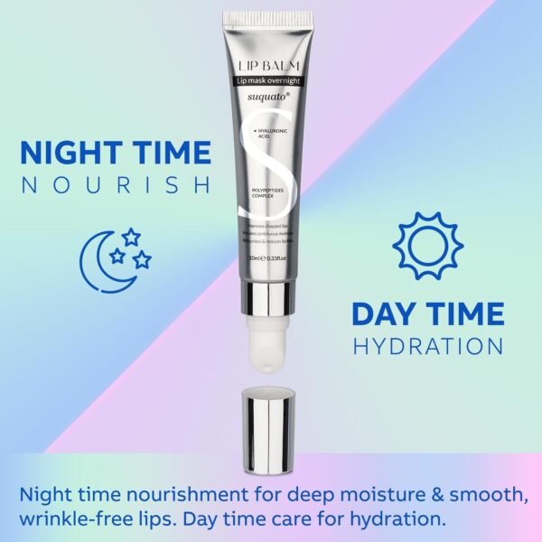 61yvS9zUmFL._SL1500_.jpg Peptide Lip Treatment Butter Balm: Mini Plumping Gloss Set for Dry Care, With Hyaluronic Acid and Mask Overnight for Glowy Skin, Travel Size Night Hydrating Balm