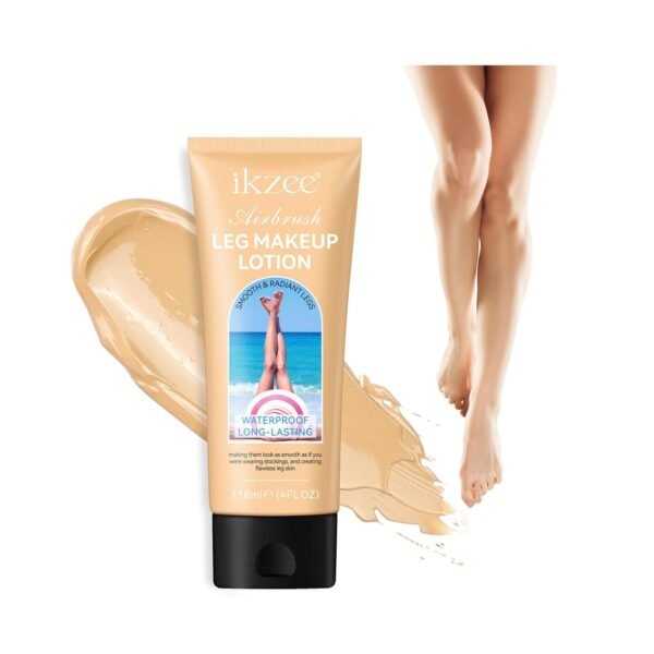Leg Makeup Concealer, Flawless Body Cover Cream Waterproof Leg Cream, Leg Skin Tattoo Scars Concealer, Suitable for Natural, Healthy Skin Tones (#1)