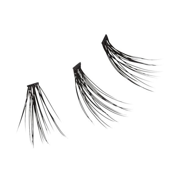 KISS Lash Couture Faux Mink Lash Extensions, Style 'Venus', Exclusive Flat-Band Technology, Short & Medium Length, 60 Individual Lash Clusters, Glue On Lashes