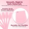Cosmetic Spatulas (2.5”, 100 Pack) - Small Plastic Spatula for Cosmetics, Creams & Crafts | Essential Esthetician Supplies | Makeup Spatula or Multipurpose Mini Applicator for Skincare | Pink