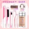716COztPeL._SL1500_.jpg Hair Wax Stick Accessories, 50PCS U-shaped Hair Pins for Women, 50PCS Invisible Hair Net for Bun Styling Kit, Brown Bobby Pin for Kids, 3 Pcs Hair Brush for Girls, 2 Hair Loop Styling Tools
