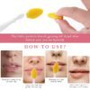 71Avt-3g8L._SL1500_.jpg 5 Pcs Lip Scrub Brush Double-Sided Silicone Exfoliating Tool Mini Soft Lip Brush Cleaner for Men Women lightening dark lips Smoother Fuller Lip Appearance
