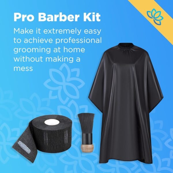 71SPsGaS4L._SL1500_.jpg Equinox Professional Hair Scissors Set - Pro Barber Kit, Includes Cutting Scissors, Thinning Shears, Straight Razor, 3 Combs, Clips, Grippers - Salon & Barber Supplies, Hair Tools