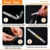 10 Pack 3 ML Transparent Twist Pens, Empty Cuticle Nail Oil Pen with Brush Tip, Cosmetic Lip Gloss Containers Applicators Eyelash Growth Liquid Tube