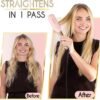 71xy-CIqUL._AC_SL1500_.jpg ELLA BELLA® Titanium Flat Iron Hair Straightener (with Infrared) • Professional Straightening Iron • Digital Display to Accurately Control Temperature • As Featured in Good Housekeeping