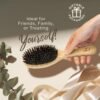 71-38sZbEXL._SL1500_.jpg Boar Bristle Hair Brush for Women and Men, Natural 100% Soft Boars Hairbrush for Fine and Thin Hair