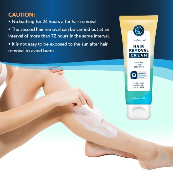Hair Removal Cream: Intimate/Private Hair Removal Cream for Women and Men - Hair Removal for Body Legs Arms Underarms - Painless Bikini Hair Removal Cream - Depilatory Cream - Skin Friendly - 120g