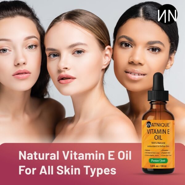 71-IXk3H67L._AC_SL1500_.jpg Vitamin E Oil 1oz 100% Natural for Nails, Hair, Face, Eyebrows, Eyelashes, and Body. Non-GMO, Natural D-Alpha Tocopherol. for Nail Growth, and Vitamin E for Skin