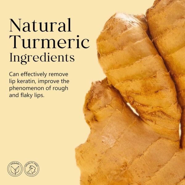 71-SNJtO0L._SL1500_.jpg Turmeric Lip Treatment Kit for Dark Lips, Sugar Lip Scrub&Lip Balm for Smokers, Lip Exfoliator Scrub for Hydration Chapped and Cracked Peel Lips