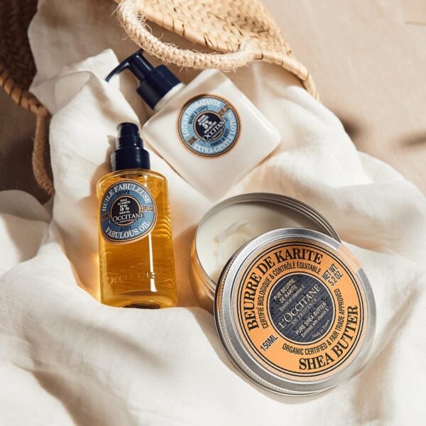 L'Occitane Organic Certified Pure Shea Butter: Nourish Dry Skin & Hair, With Vitamin E, Multipurpose Organic Beauty Balm, Treatment, Protects From Dryness, Softening