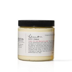 C.O. Bigelow Lemon Body Cream, Moisturizing Body Cream with Shea Butter, Kukui Nut Oil, Lemon Oil and Extracts for Dry Skin, 8 oz.