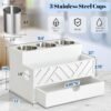 71-mJiwTQ9L._AC_SL1500_.jpg Hair Tool Organizer, Hair Dryer Holder with Drawer, Bathroom Countertop Organizer for Bathroom Accessories, Blow Dryer Organizer for Hair Styling Tools, Vanity Organizer for Home, Vanity, Kitchen