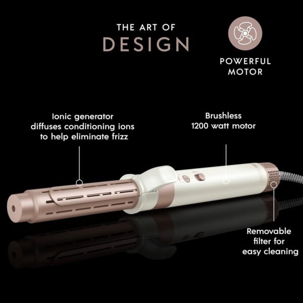 71-mLL6W-cL._SL1500_.jpg DigitalAIRE Multi Hair Styler, Air Styling System for Curls, Waves, Blowouts & Volume, 4 Attachments to Personalize Your Look Plus Storage Bag, White