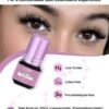 71-n3U2bV8L._SL1500_.jpg Sensitive Eyelash Extension Glue - 6-7weeks Long Lasting / 1s Drying Time/Strong Hold/Hypoallergenic/Latex-Free Professional Lash Extension Glue LZM (Black 0.17fl.Oz/5ml)